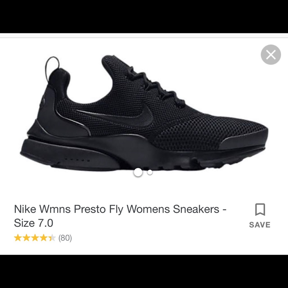 ISO of all black nike presto shoes size 7